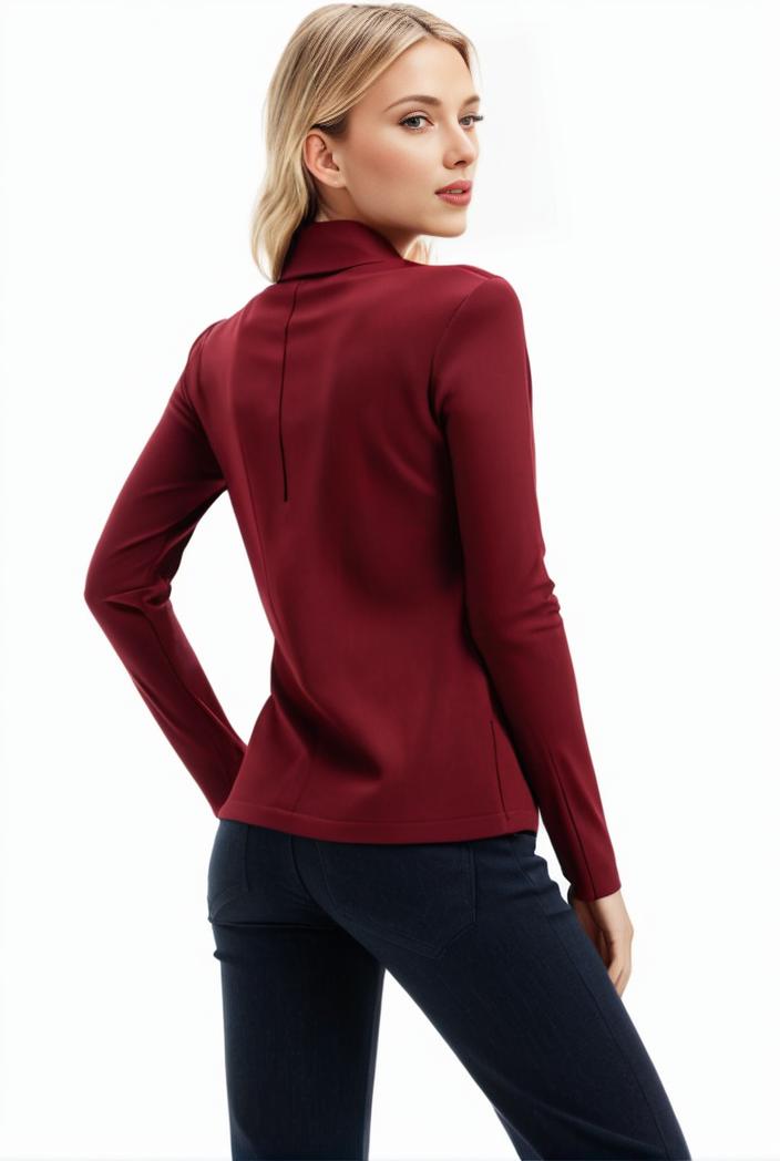 3 sets of turtleneck tees comfy long sleeve shirt perfect for spring autumn women s apparel 148872