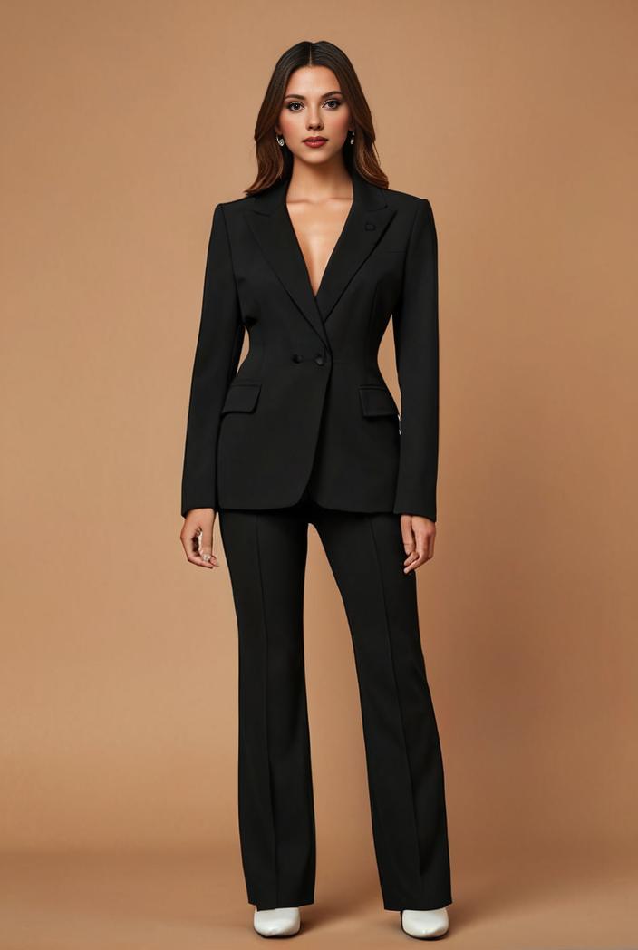 flared high waist trousers stylish bottoms perfect for spring autumn women s apparel 114483