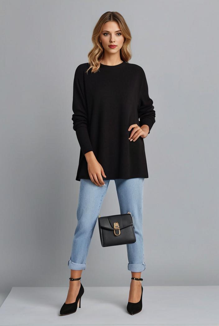 lapel neck blazer with button front stylish long sleeve jacket for office work women s apparel 116883