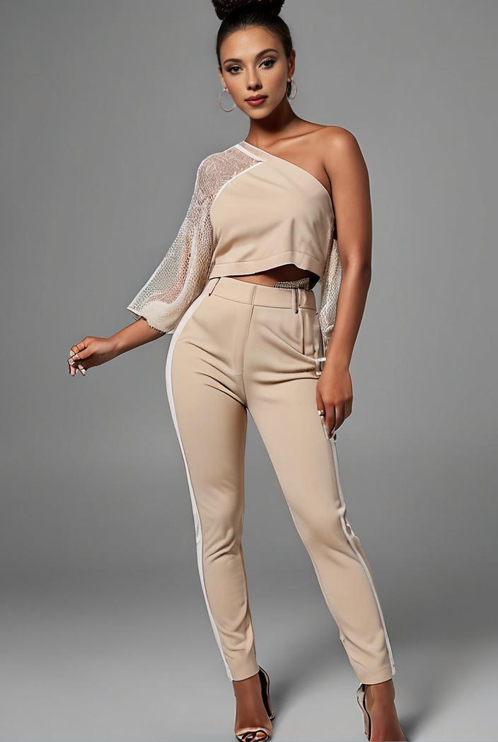 stylish sleeveless jumpsuit with tie waist and flap pockets for women 127792