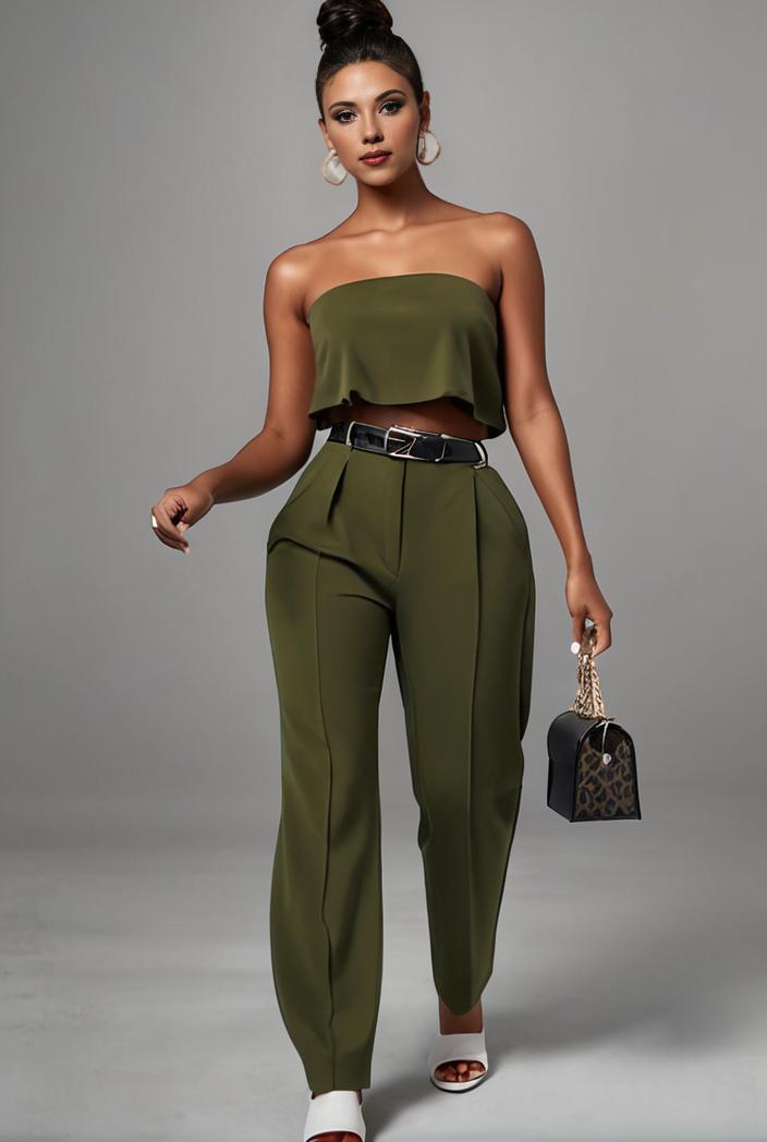 stylish sleeveless jumpsuit with tie waist and flap pockets for women 127799