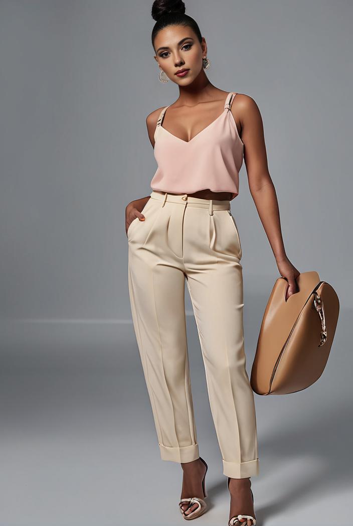 stylish sleeveless jumpsuit with tie waist and flap pockets for women 127824