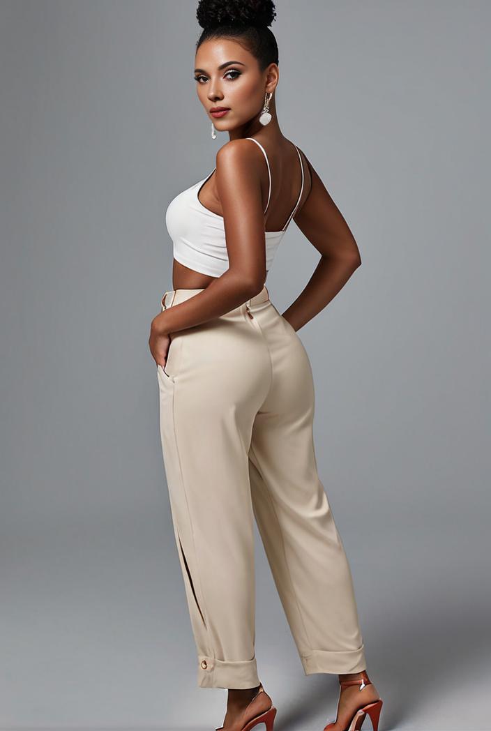 stylish sleeveless jumpsuit with tie waist and flap pockets for women 127845