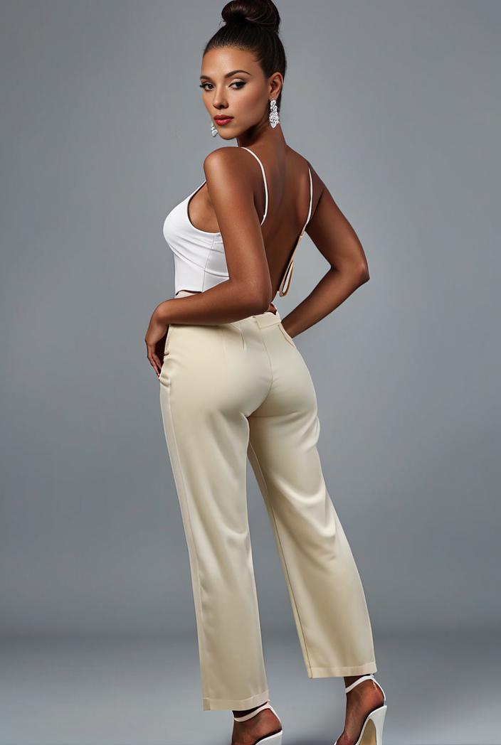 stylish sleeveless jumpsuit with tie waist and flap pockets for women 127851