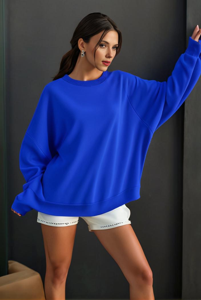 cozy letter print drop shoulder sweatshirt for women to stay stylish and warm during fall winter 140754