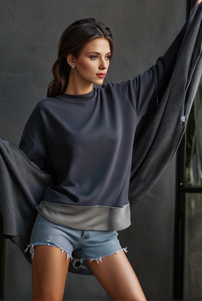 cozy letter print drop shoulder sweatshirt for women to stay stylish and warm during fall winter 140760