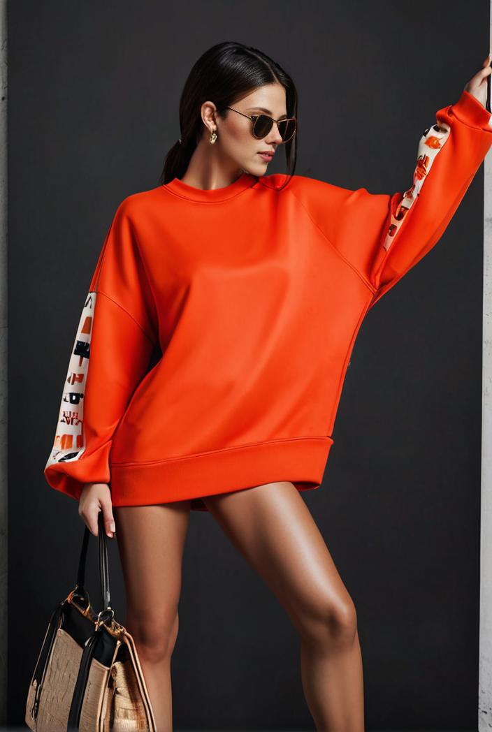 cozy letter print drop shoulder sweatshirt for women to stay stylish and warm during fall winter 140792
