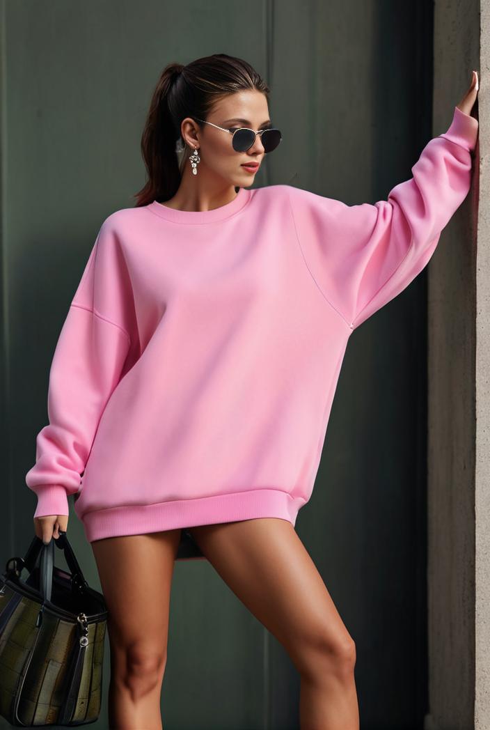 cozy letter print drop shoulder sweatshirt for women to stay stylish and warm during fall winter 140804