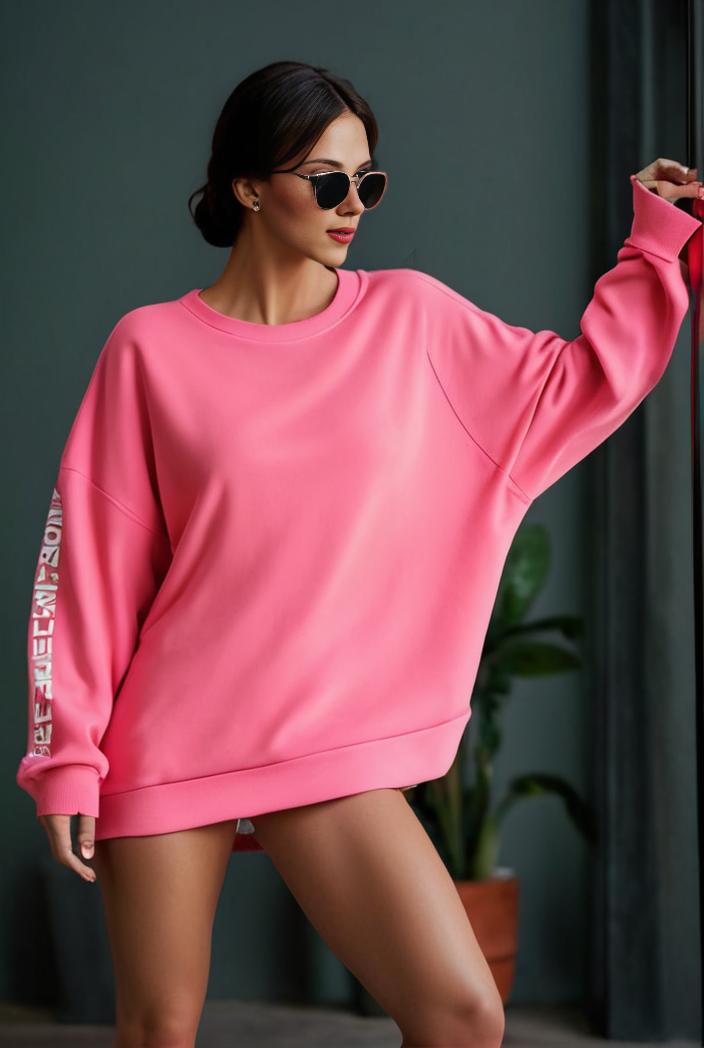 cozy letter print drop shoulder sweatshirt for women to stay stylish and warm during fall winter 140815