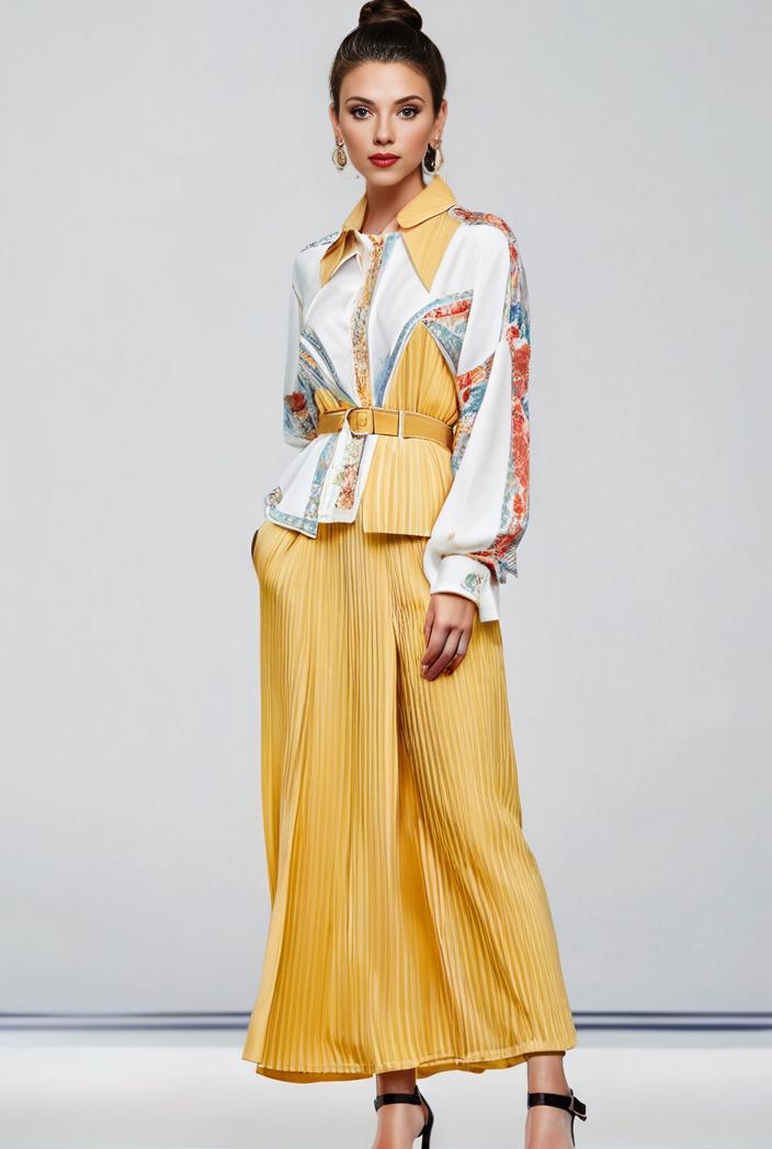 pleated high waist commuting temperament maxi dress 102946