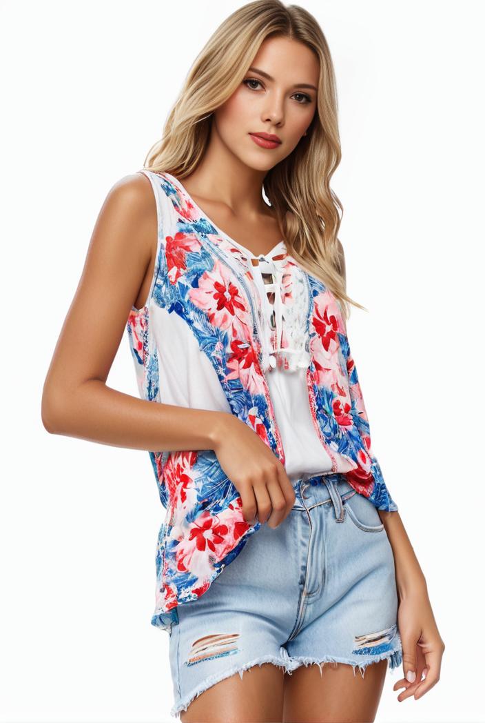 plus size boho tank top women s plus paisley print square neck medium stretch ruched tank top 104935