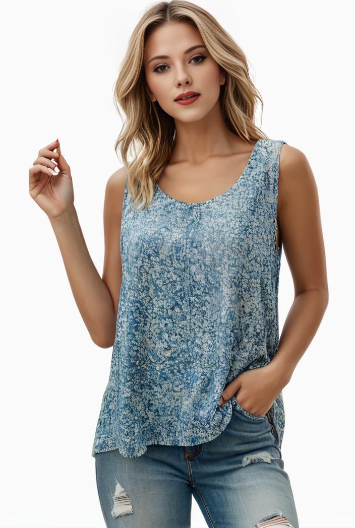 plus size boho tank top women s plus paisley print square neck medium stretch ruched tank top 104940