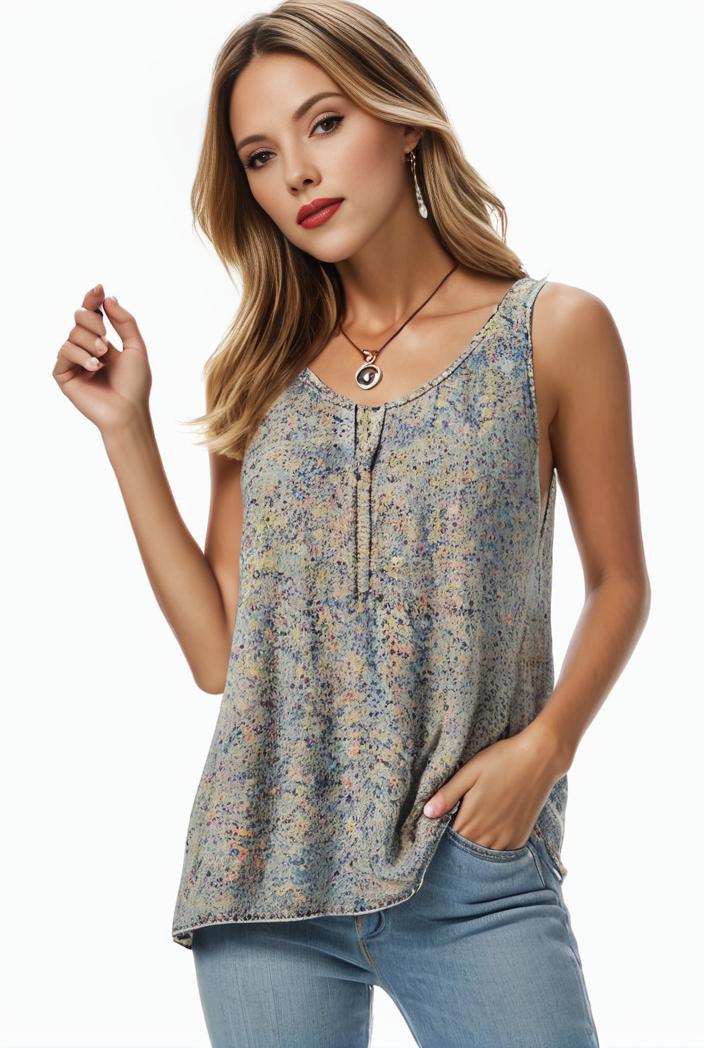 plus size boho tank top women s plus paisley print square neck medium stretch ruched tank top 104952