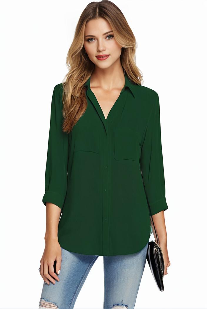 plus size casual blouse women s plus solid half sleeve turn down collar tunic top 105005