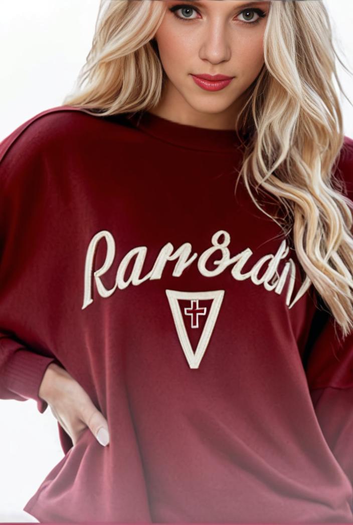 plus size casual sweatshirt women s plus ombre letter heart print raglan sleeve round neck slight stretch pullover sweatshirt 105363