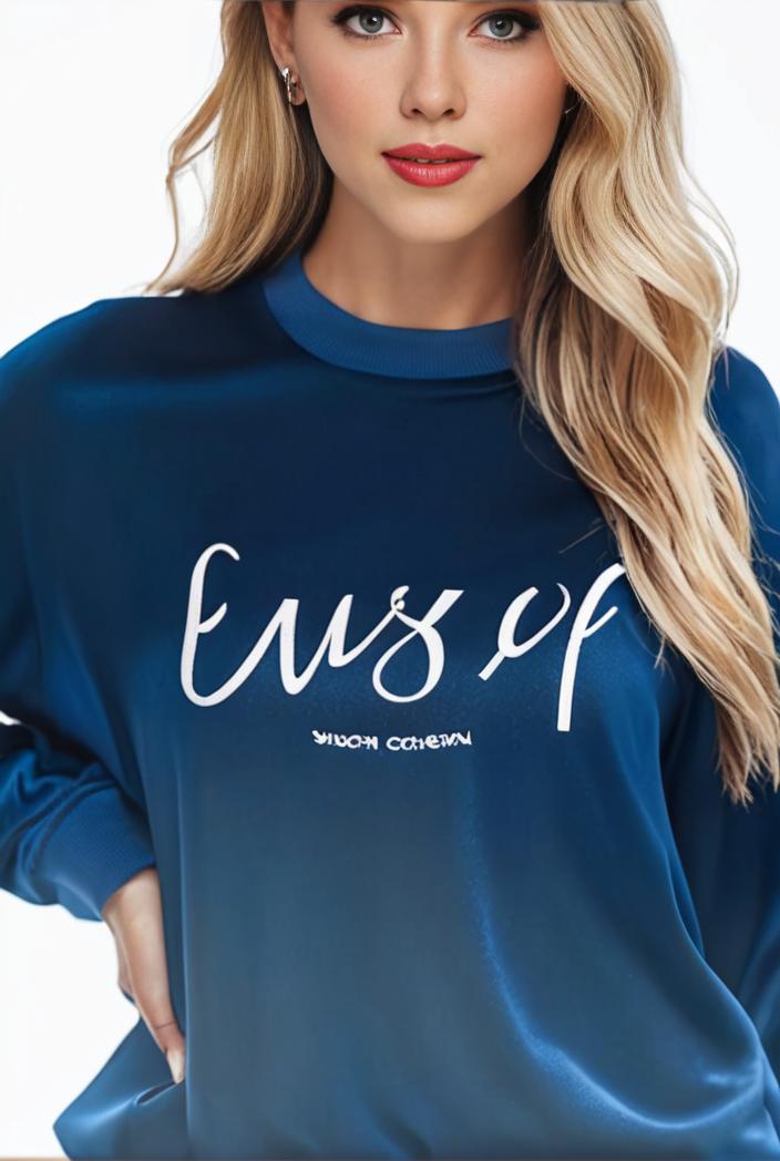 plus size casual sweatshirt women s plus ombre letter heart print raglan sleeve round neck slight stretch pullover sweatshirt 105382