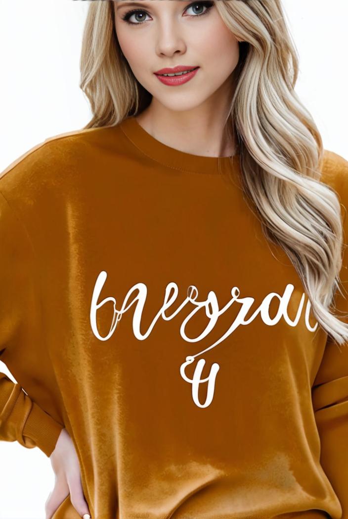 plus size casual sweatshirt women s plus ombre letter heart print raglan sleeve round neck slight stretch pullover sweatshirt 105391
