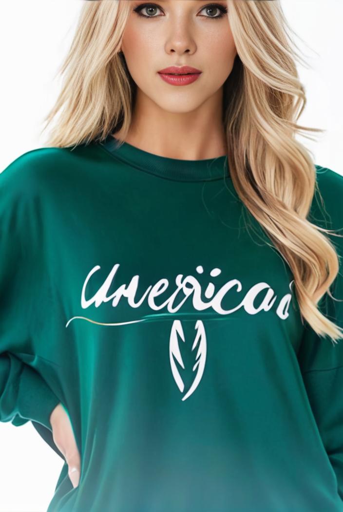 plus size casual sweatshirt women s plus ombre letter heart print raglan sleeve round neck slight stretch pullover sweatshirt 105396