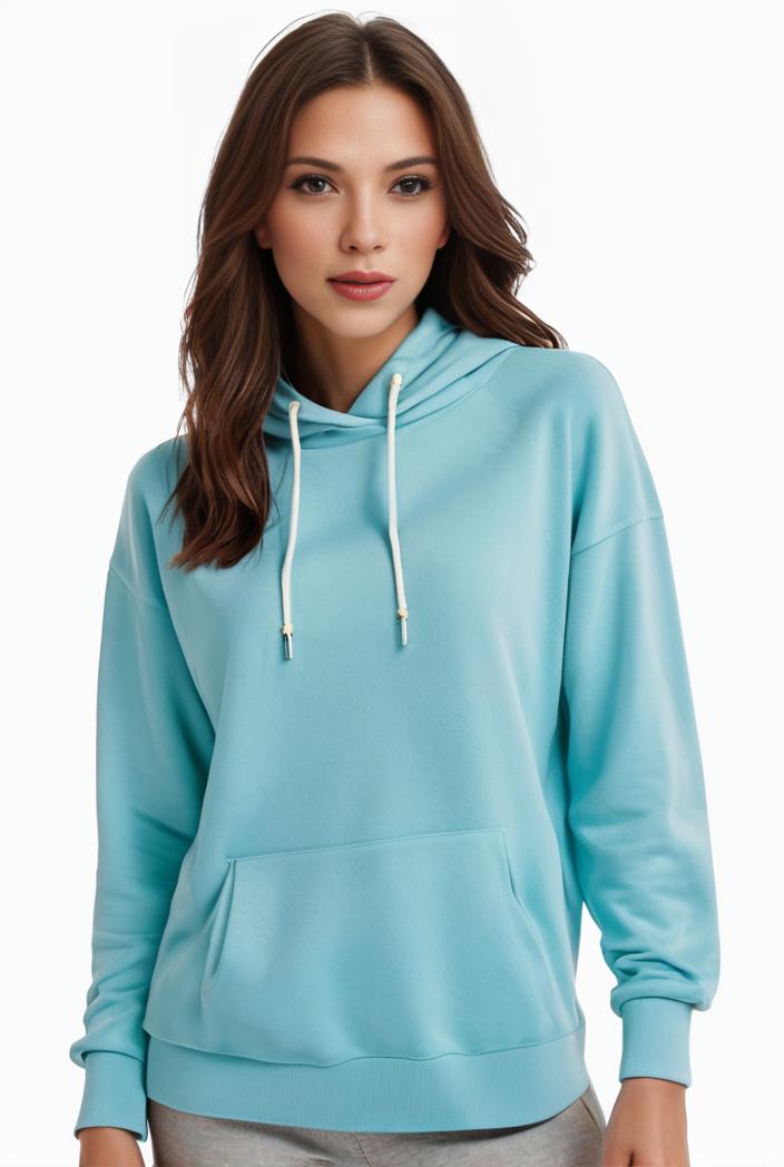 plus size casual sweatshirt women s plus solid cut out long sleeve slight stretch drawstring hoodie with pocket 105417