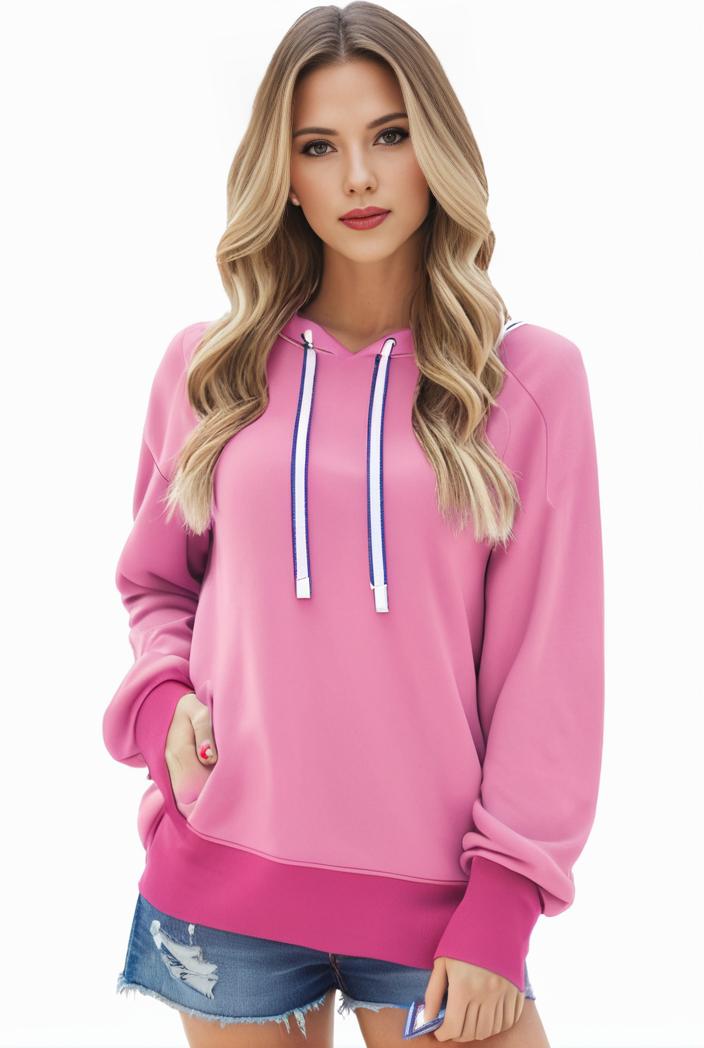 plus size casual sweatshirt women s plus solid cut out long sleeve slight stretch drawstring hoodie with pocket 105427