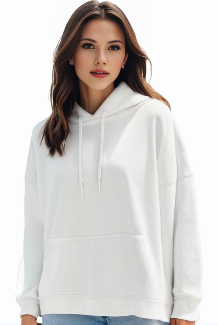 plus size casual sweatshirt women s plus solid cut out long sleeve slight stretch drawstring hoodie with pocket 105432