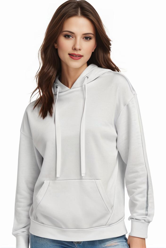 plus size casual sweatshirt women s plus solid cut out long sleeve slight stretch drawstring hoodie with pocket 105434