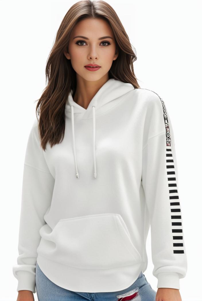 plus size casual sweatshirt women s plus solid cut out long sleeve slight stretch drawstring hoodie with pocket 105437