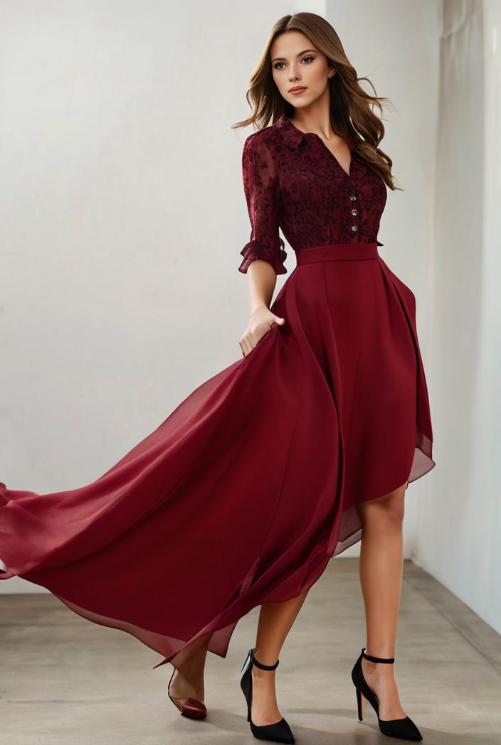 3 4 sleeve sheer sequin stripe high low hem evening dress 129743