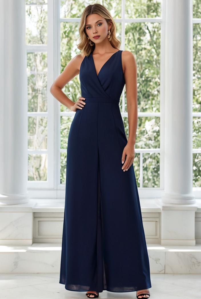 flowy chiffon one shoulder with three straps bridesmaid dress 142284