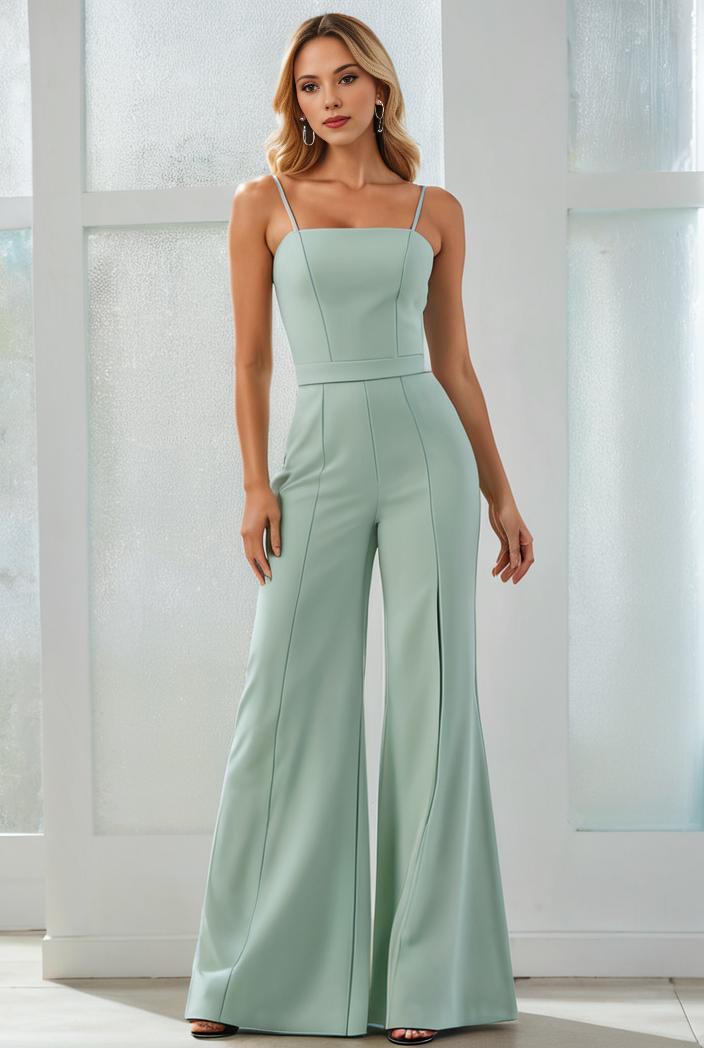 flowy chiffon one shoulder with three straps bridesmaid dress 142302