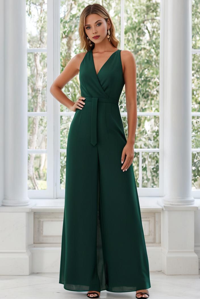 flowy chiffon one shoulder with three straps bridesmaid dress 142364