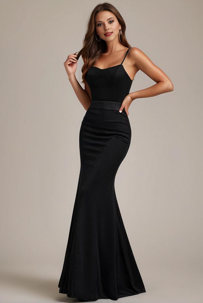 glitter spaghetti strap u veck open back bodycon stretchy evening dress 142738