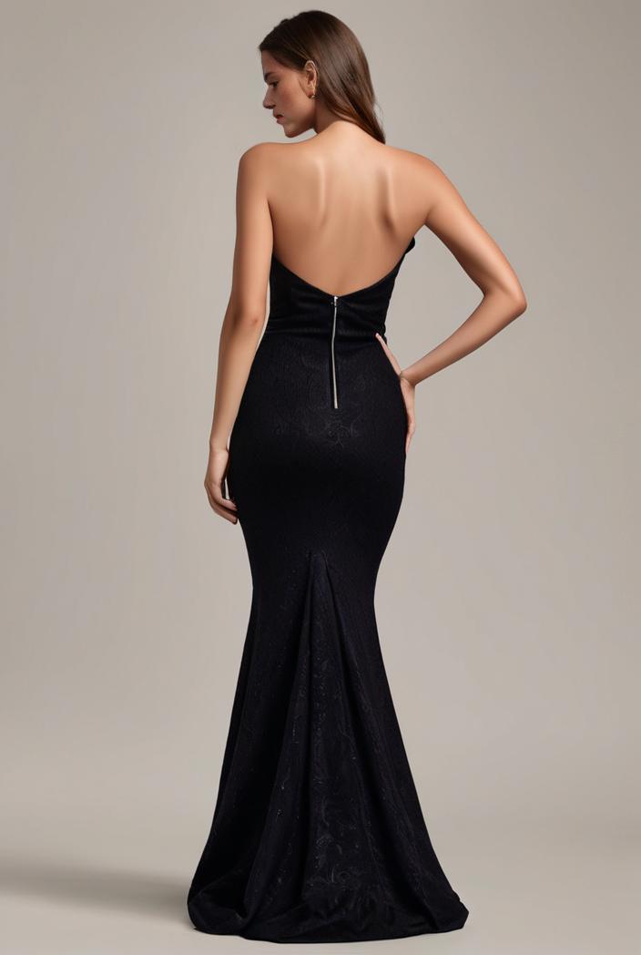glitter spaghetti strap u veck open back bodycon stretchy evening dress 142748