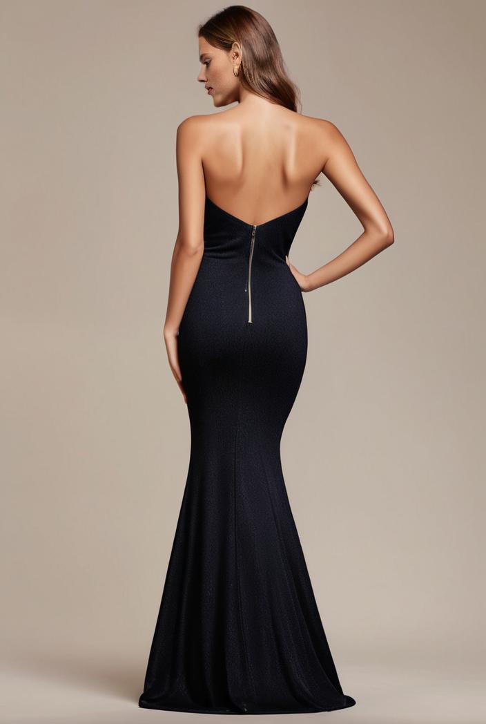 glitter spaghetti strap u veck open back bodycon stretchy evening dress 142752