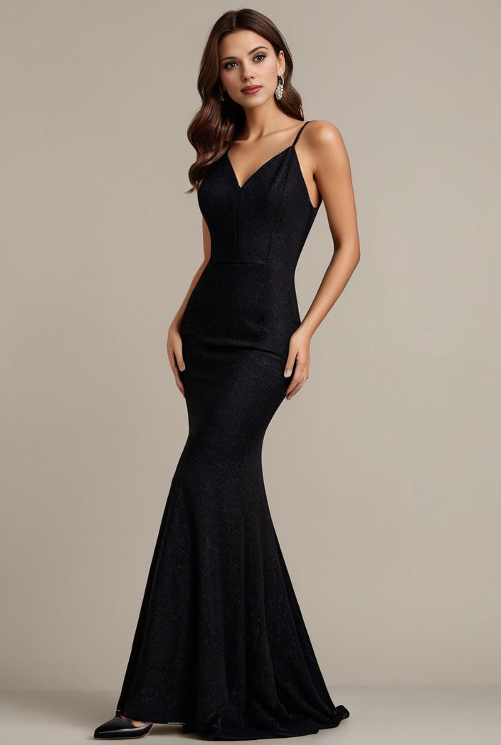 glitter spaghetti strap u veck open back bodycon stretchy evening dress 142753