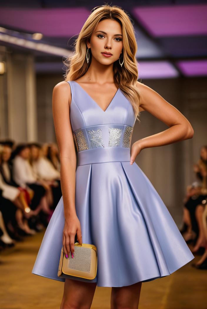 pleated satin a line double spaghetti strap v neck homecoming dress 146691