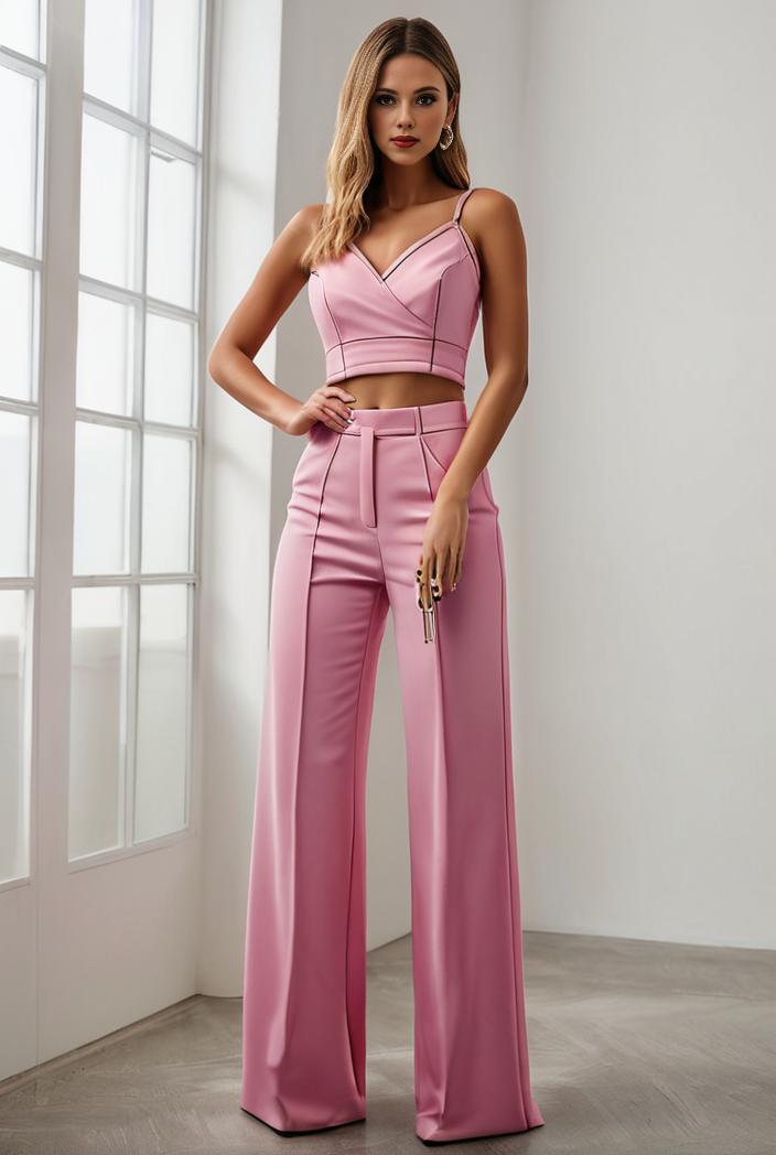 pleated v neck spaghetti strap high slit bridesmaid dress 148521