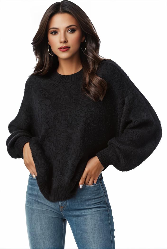 plus size casual sweatshirt women s plus solid waffle pattern long sleeve round neck sweatshirt 149233