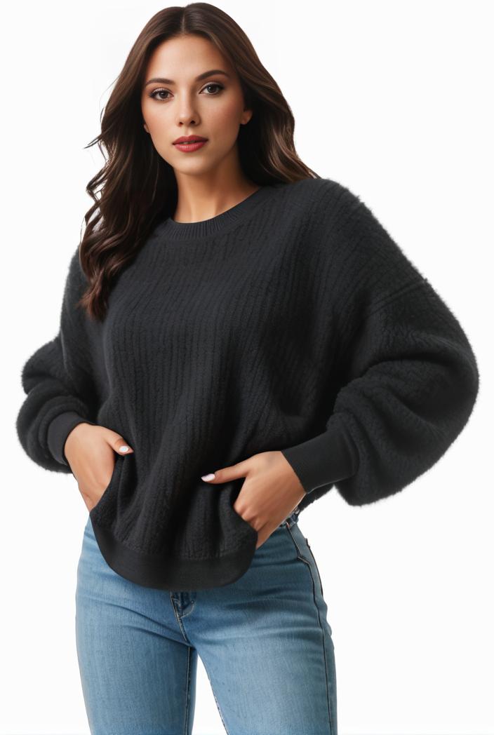 plus size casual sweatshirt women s plus solid waffle pattern long sleeve round neck sweatshirt 149235