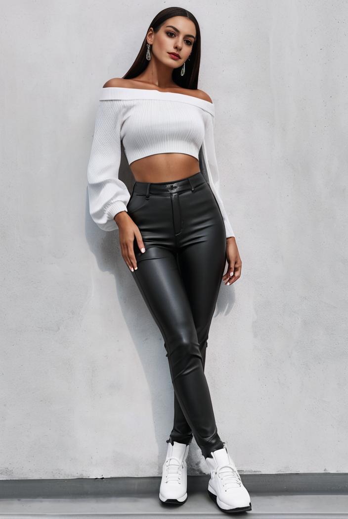 slim fit drawstring denim jeans with elastic waist for women 106261