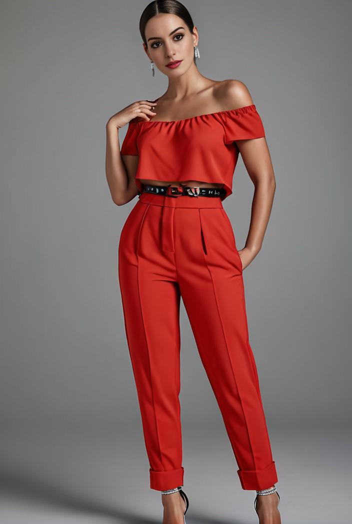 stylish sleeveless jumpsuit with tie waist and flap pockets for women 108842