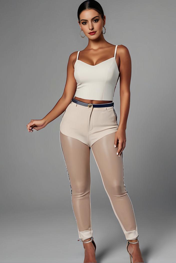 stylish sleeveless jumpsuit with tie waist and flap pockets for women 108846