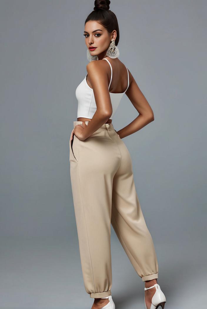 stylish sleeveless jumpsuit with tie waist and flap pockets for women 108905