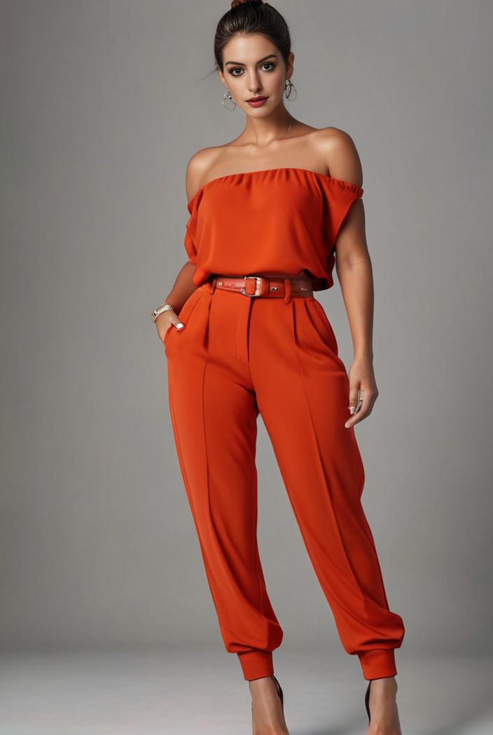 stylish sleeveless jumpsuit with tie waist and flap pockets for women 108915