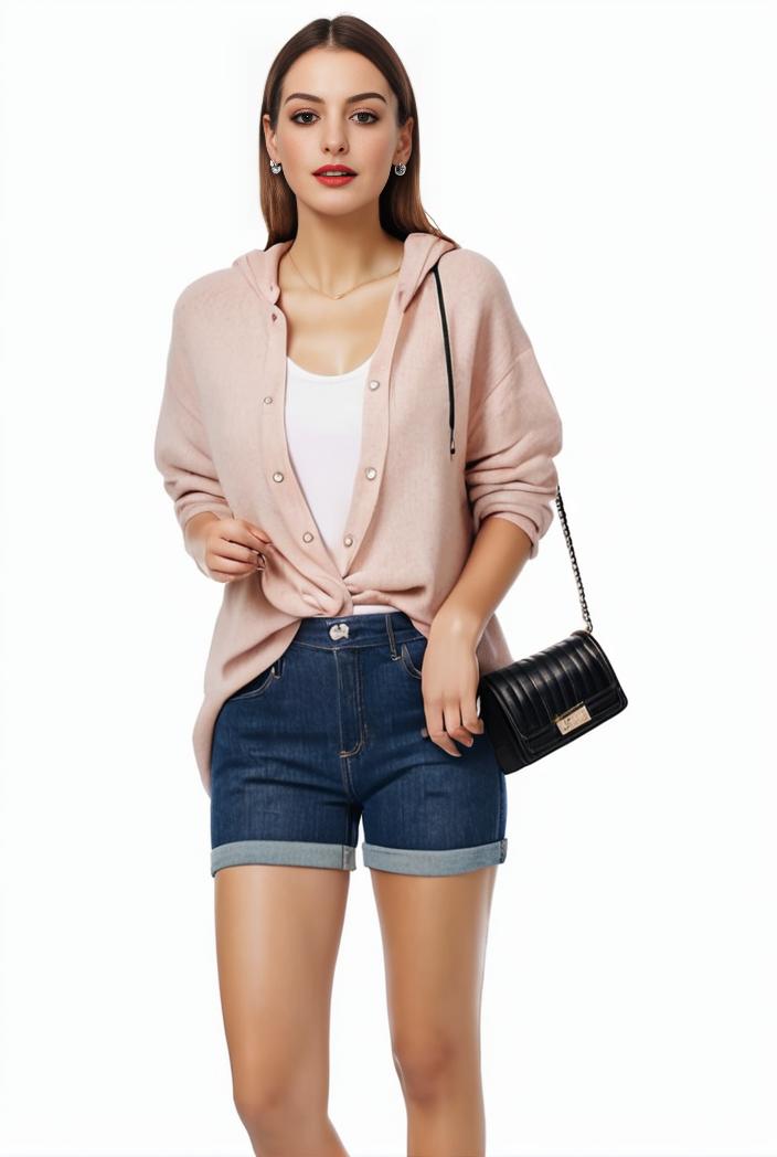 women s solid open front blazer with long sleeves for office wear 114269