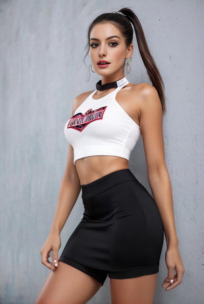 y2k style black denim skirt with cargo pockets 114793