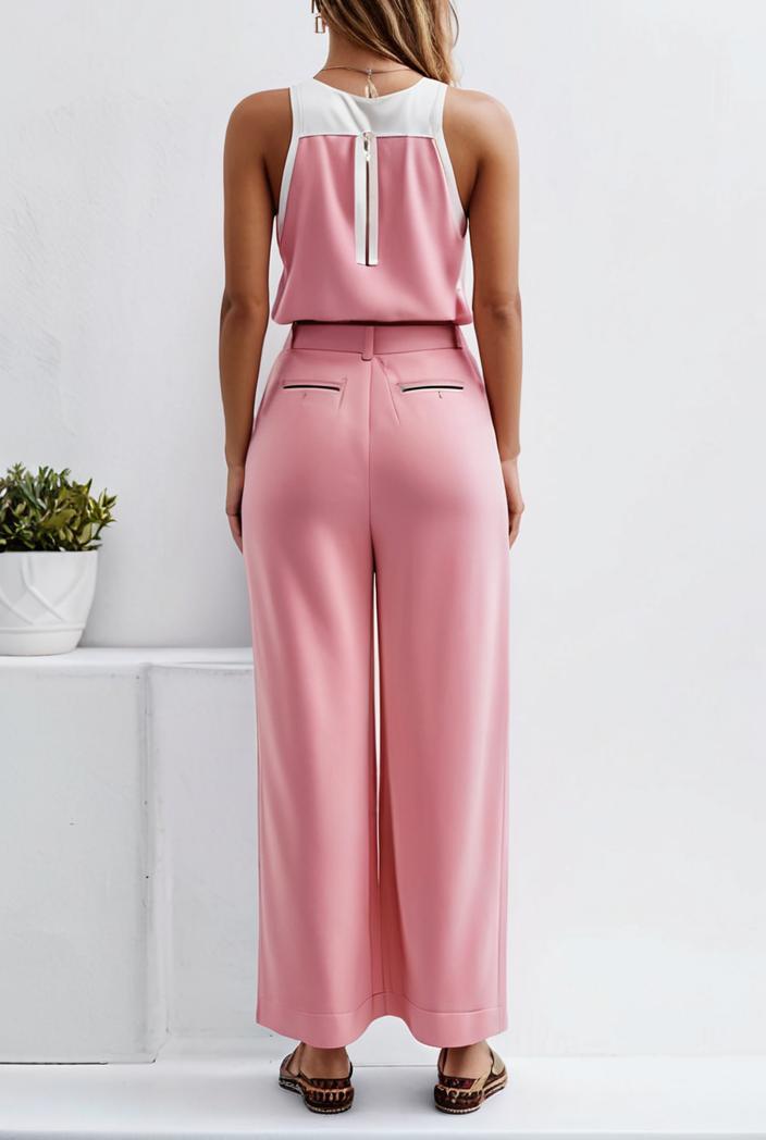 boho sleeveless long jumpsuit with pockets women s casual baggy overall 116972