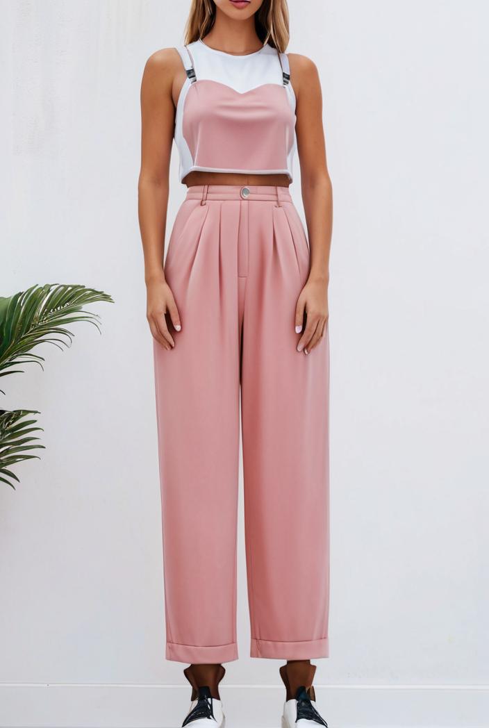 boho sleeveless long jumpsuit with pockets women s casual baggy overall 116977