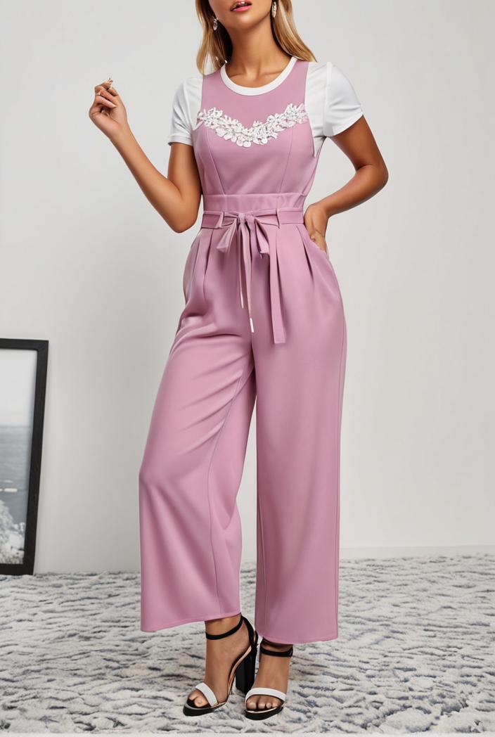 boho sleeveless long jumpsuit with pockets women s casual baggy overall 116983