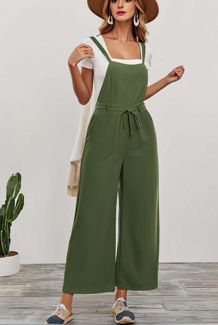 boho sleeveless long jumpsuit with pockets women s casual baggy overall 116992
